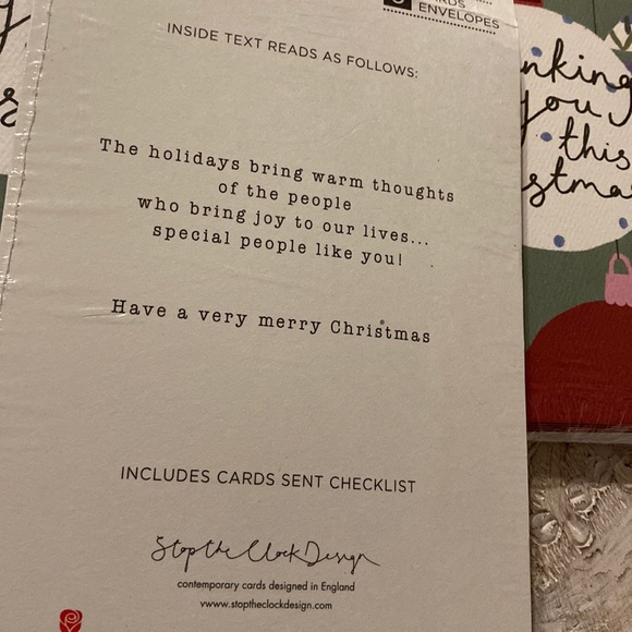 18 American Greetings Christmas card bundle lot Stop the clock Thinking of you - Picture 3 of 7